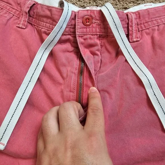 Lot of 2 Polo Ralph Cargo Shorts Mens 50 B Classic Chino Drawstring Cotton Read - Picture 13 of 16